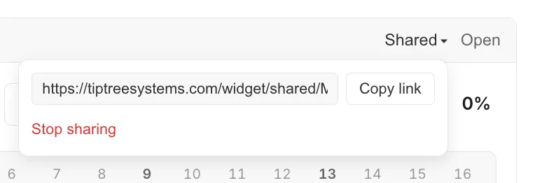 Share widget